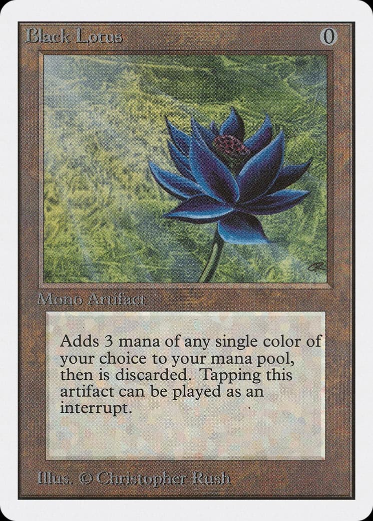 Black Lotus prize card