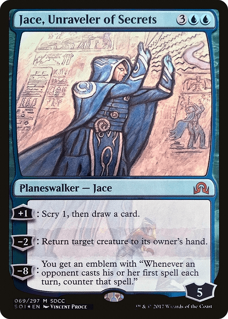 Jace, Unraveler of Secrets (SDCC 2017 Exclusive)