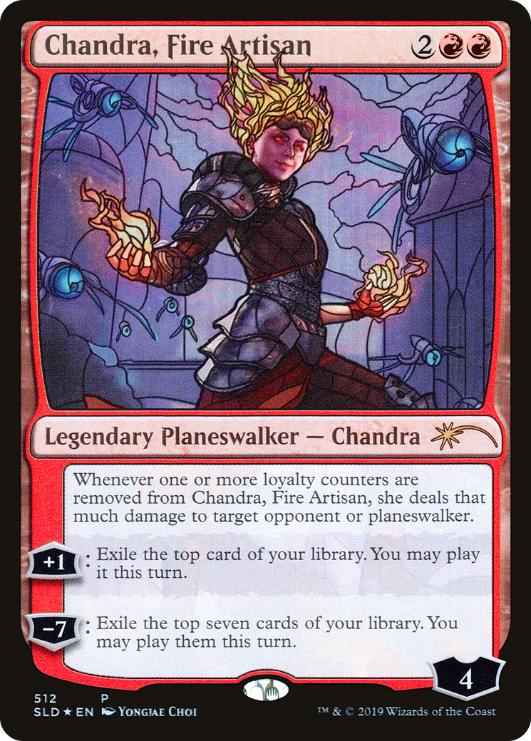 Chandra, Fire Artisan (Stained Glass)