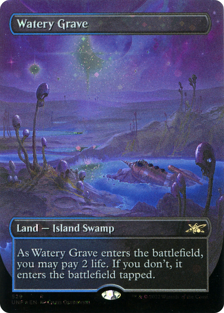 Watery Grave (Borderless) (Galaxy Foil)
