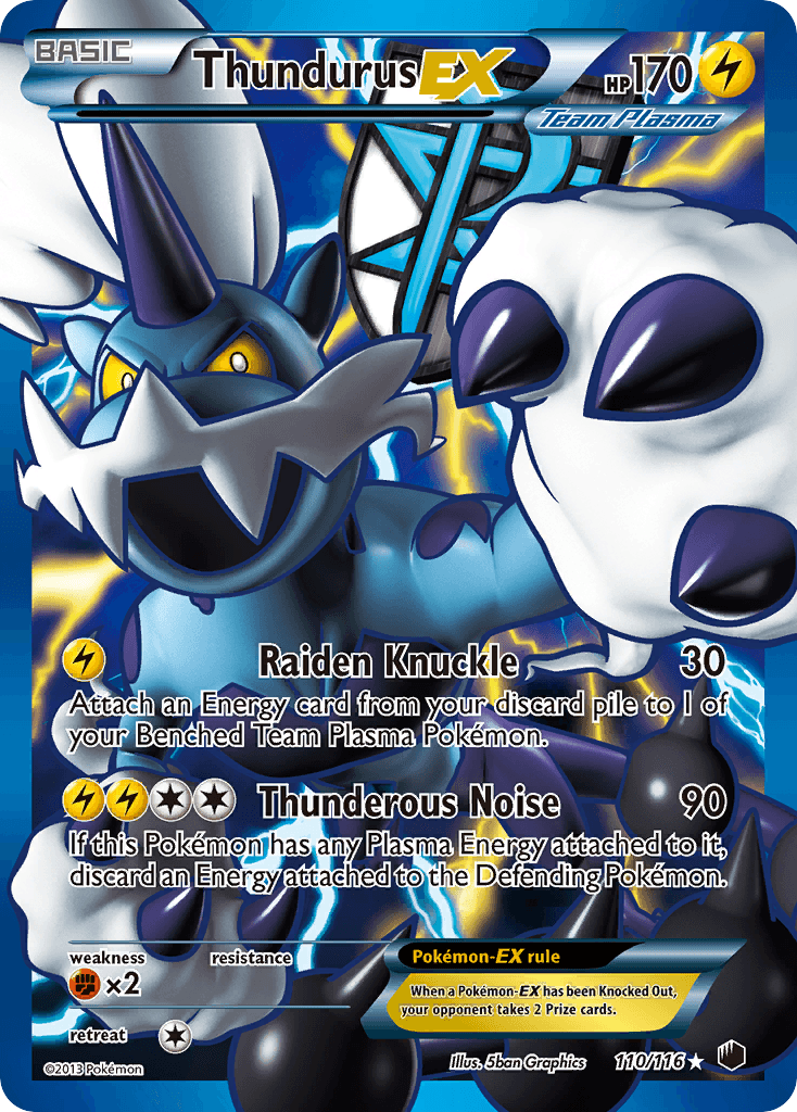 Thundurus EX (Team Plasma) (110 Full Art)