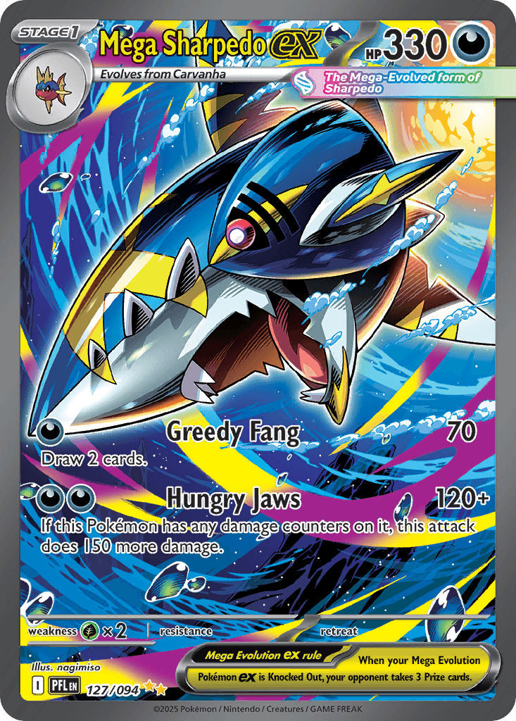 Mega Sharpedo ex - 127/094