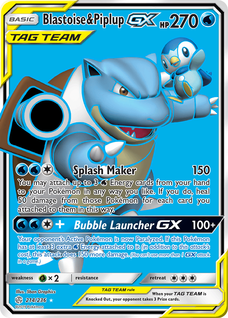 Blastoise & Piplup GX (Full Art)