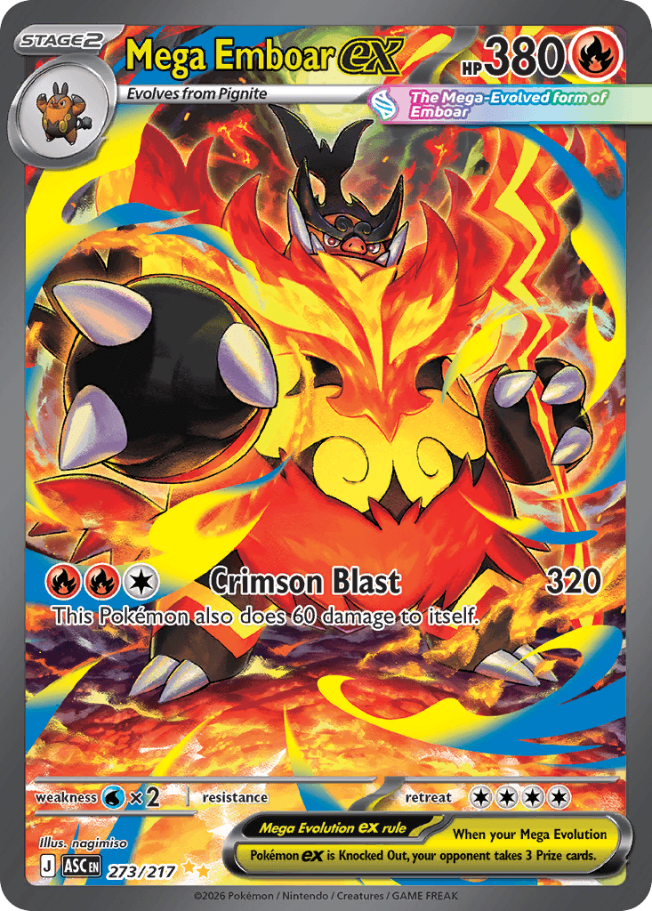 Mega Emboar ex - 273/217
