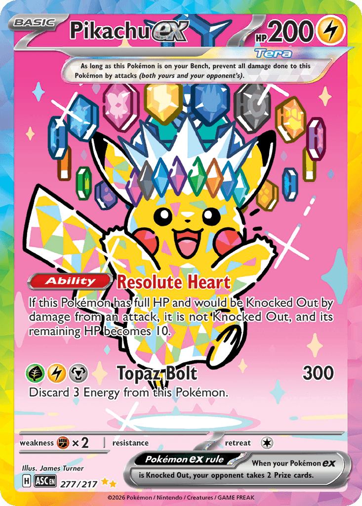 Pikachu ex - 277/217