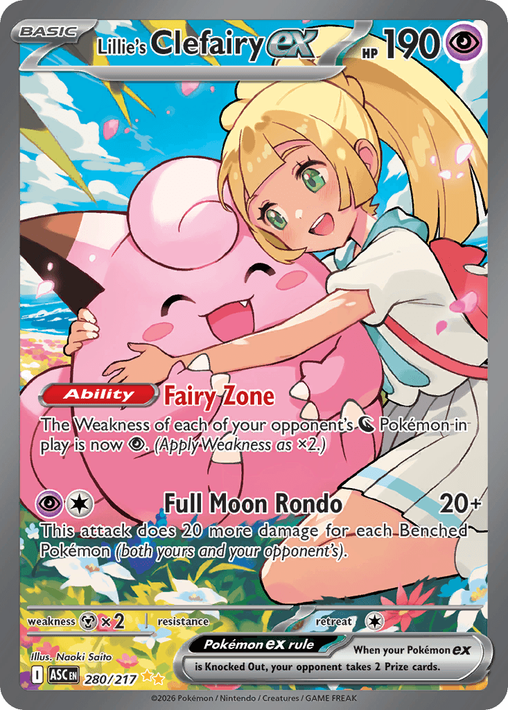 Lillie's Clefairy ex - 280/217