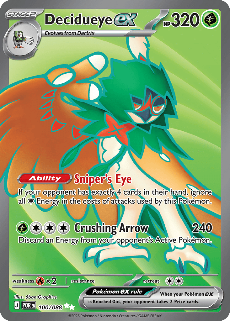 Decidueye ex - 100/088