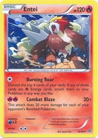 Entei - 14/98 (Cosmos Holo)