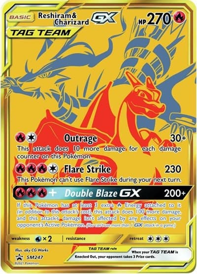 Reshiram & Charizard GX - SM247