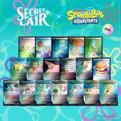 Secret Lair Drop: Our Boss is on Vacation Superdrop: Spongebob Squarepants Bundle - Rainbow Foil Edition