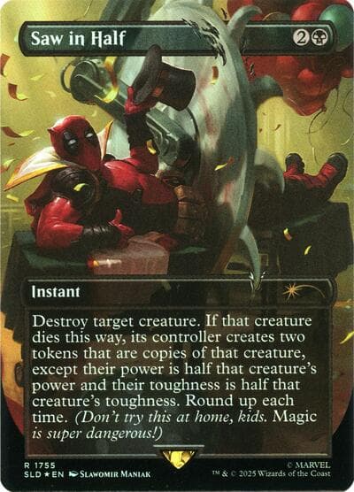 Saw in Half (Rainbow Foil)