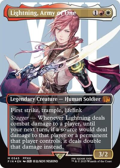 Lightning, Army of One (0545) (Borderless) (Surge Foil)