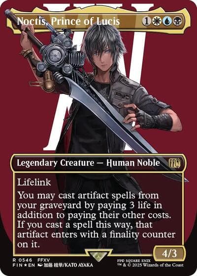 Noctis, Prince of Lucis (Borderless) (Surge Foil)