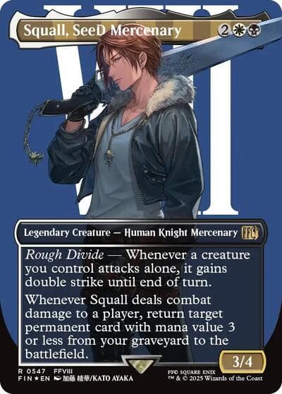 Squall, SeeD Mercenary (Borderless) (Surge Foil)