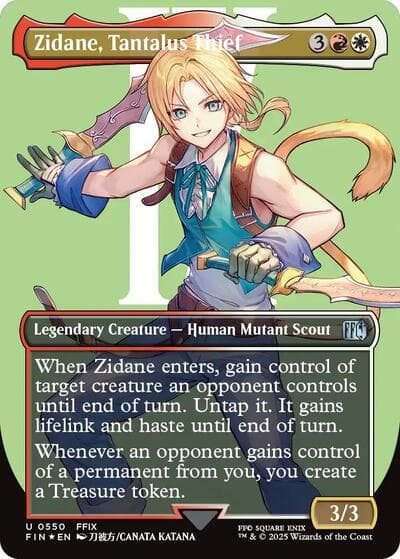 Zidane, Tantalus Thief (Borderless) (Surge Foil)