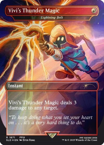 Vivi's Thunder Magic - Lightning Bolt (Rainbow Foil)