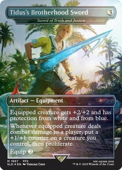 Tidus's Brotherhood Sword - Sword of Truth and Justice (Rainbow Foil)