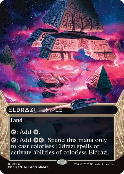 Eldrazi Temple (0104) (Borderless) (Galaxy Foil)