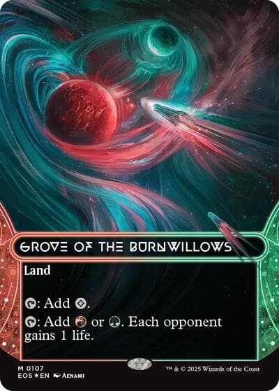 Grove of the Burnwillows (0107) (Borderless) (Galaxy Foil)