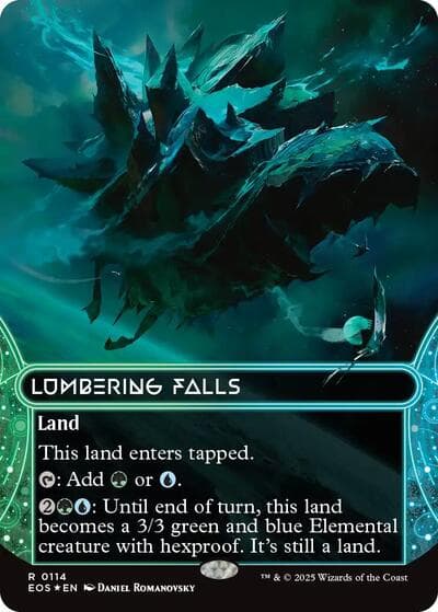 Lumbering Falls (0114) (Borderless) (Galaxy Foil)