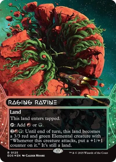 Raging Ravine (0125) (Borderless) (Galaxy Foil)