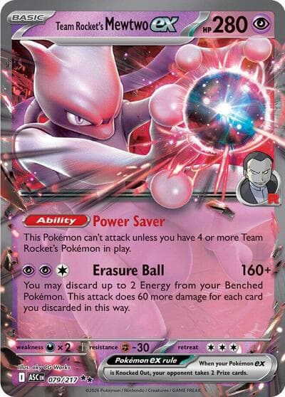 Team Rocket's Mewtwo ex - 079/217