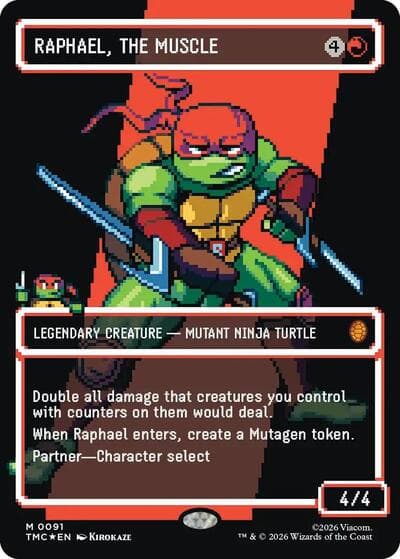 Raphael, the Muscle (0091) (Borderless) (Surge Foil)