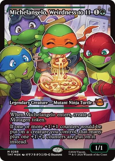 Michelangelo, Weirdness to 11 (Showcase)
