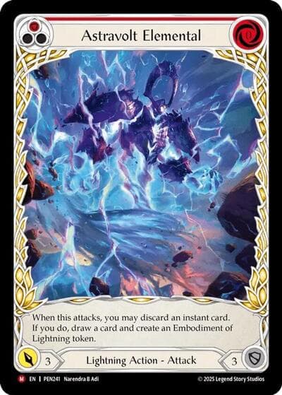 Astravolt Elemental (Red) (Extended Art)