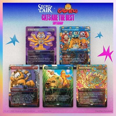 Secret Lair Drop: Secret Lair x Garfield: Our Only Thought Is To Entertain You - Traditional Foil Edition