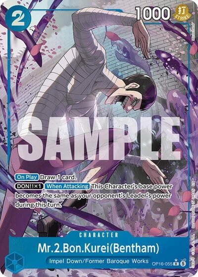 Mr.2.Bon.Kurei(Bentham) (055) (Alternate Art)