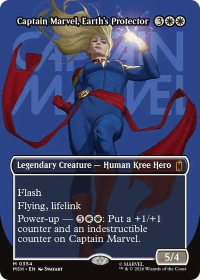 Captain Marvel, Earth's Protector (Borderless) (0354)