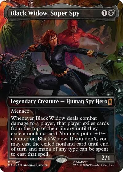 Black Widow, Super Spy (Borderless) (0347)