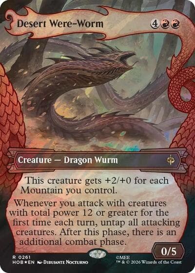 Desert Were-Worm (Showcase) (Surge Foil)