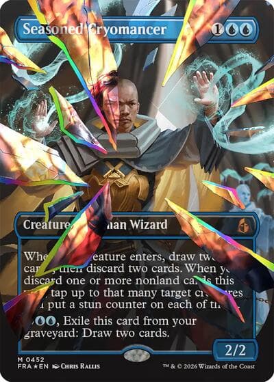 Seasoned Cryomancer (Borderless) (Facet Foil) (0452)